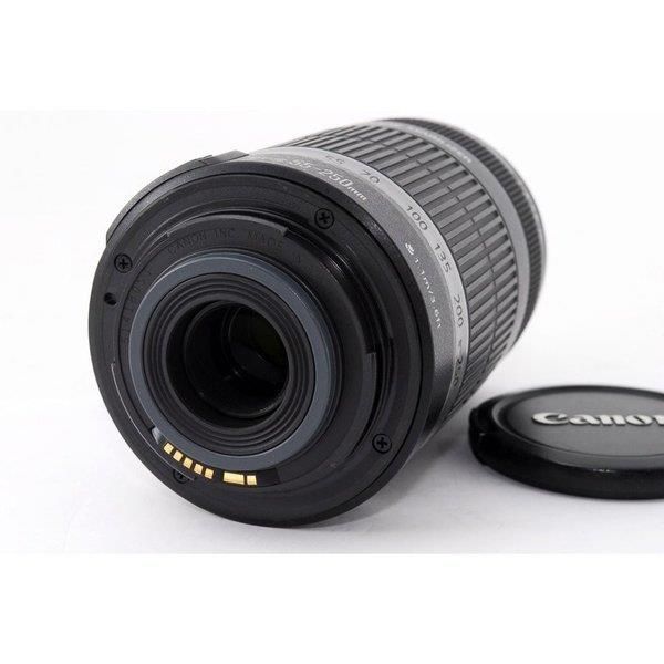 キヤノン Canon EF-S f/4-5.6 55-250mm IS 美品 望遠ズーム