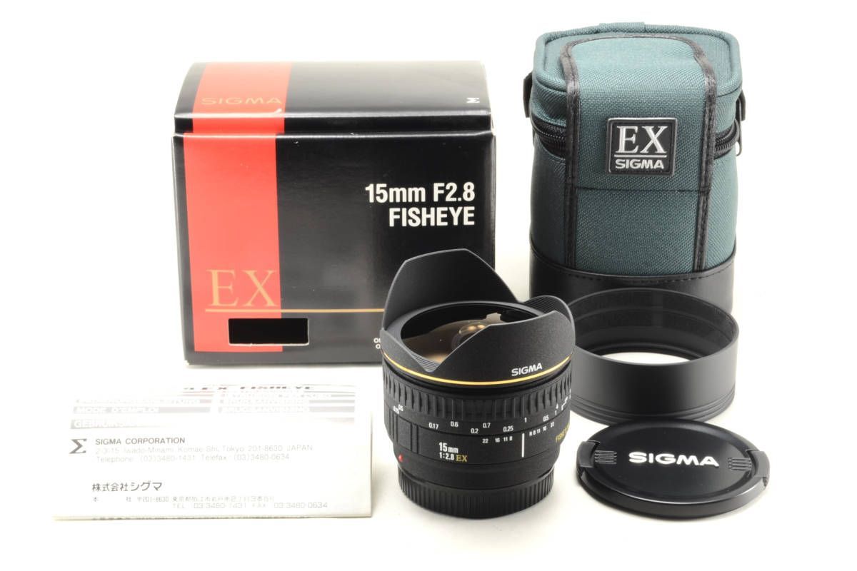 シグマ AF 15mm 2.8 EX DIAGONAL FISHEYE ソニーA 【限定製作】 www