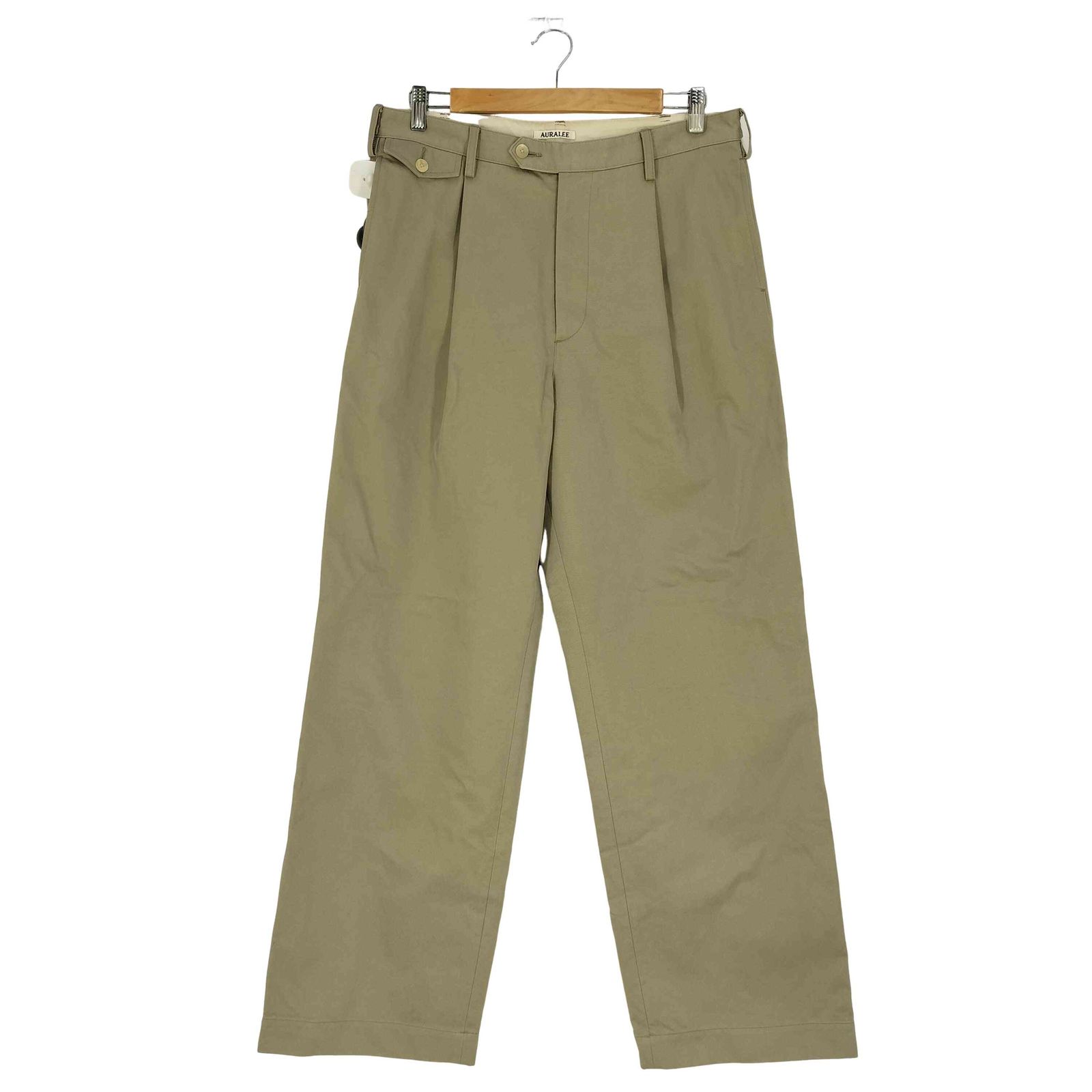 オーラリー AURALEE WASHED FINX CHINO ONE-TUCK PANTS オーラリー AURALEE WASHED FINX CHINO ONE-TUCK PANTS