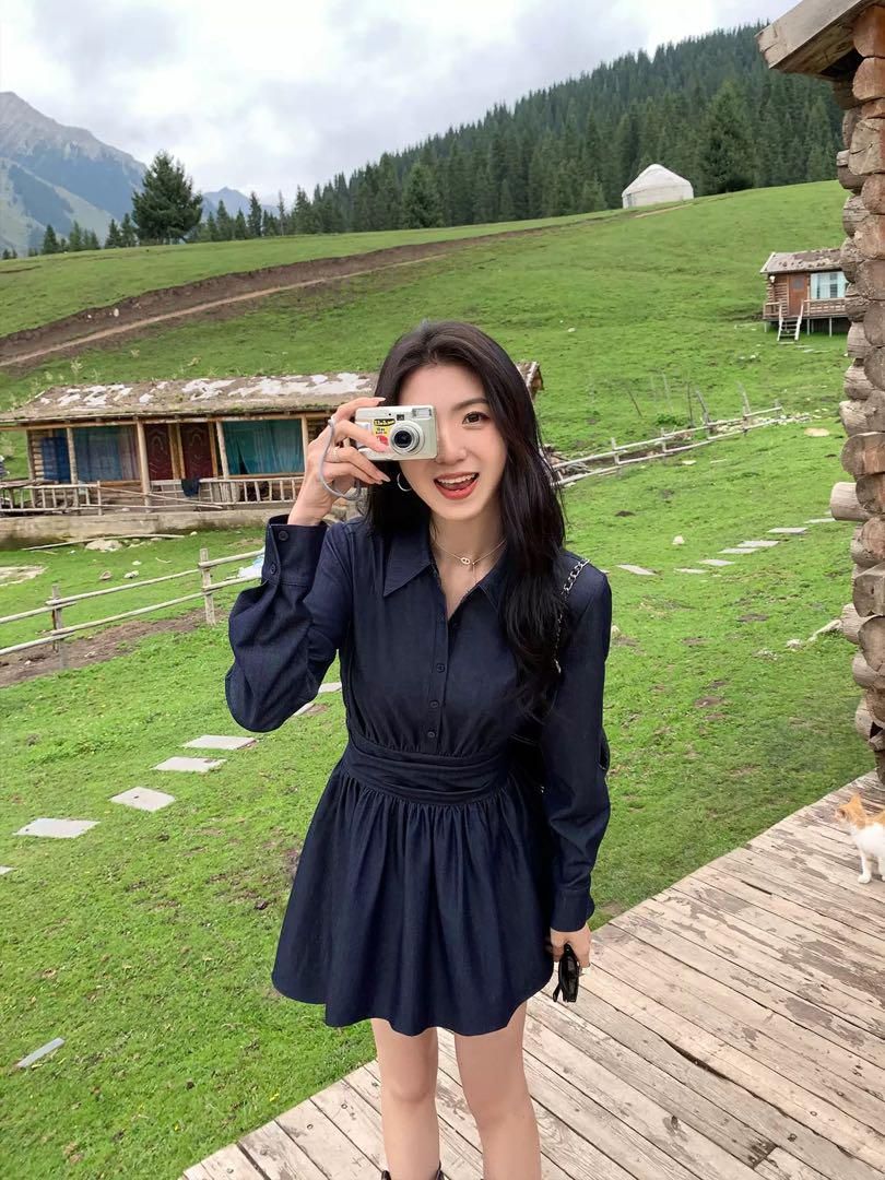 ♥ 春のモテ服 ウエストスリミングミニワンピデートにも最適