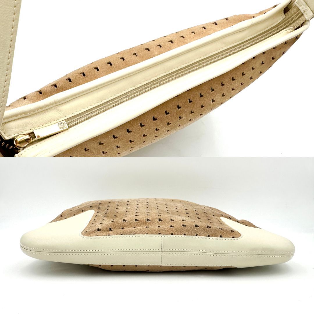 ☆美品☆ロエベ ワンショルダー スエード パンチング ライト