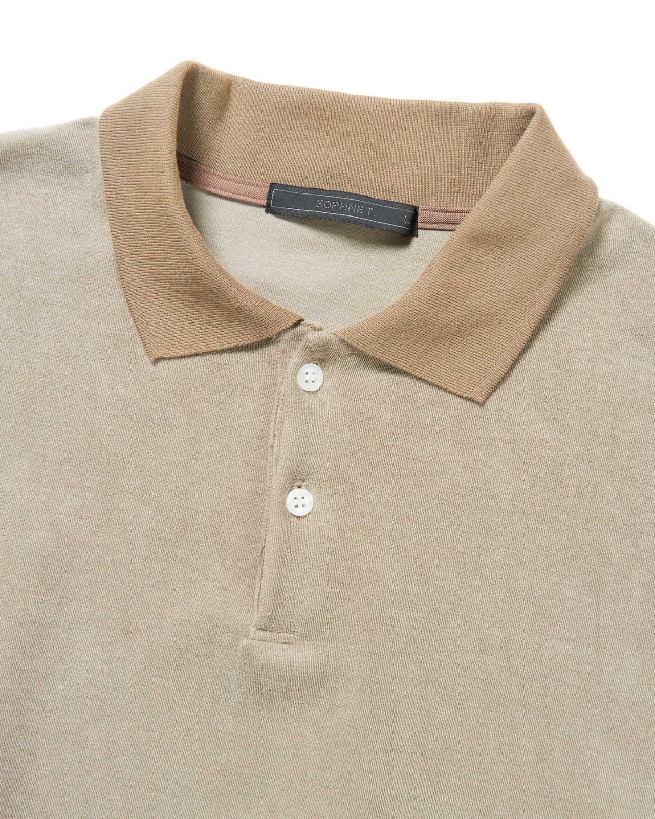 トップス SOPHNET. ALBINI ORGANIC BORDER POLO L SOPHNET. ALBINI ORGANIC PILE BAGGY POLO ポロシャツ SOPH