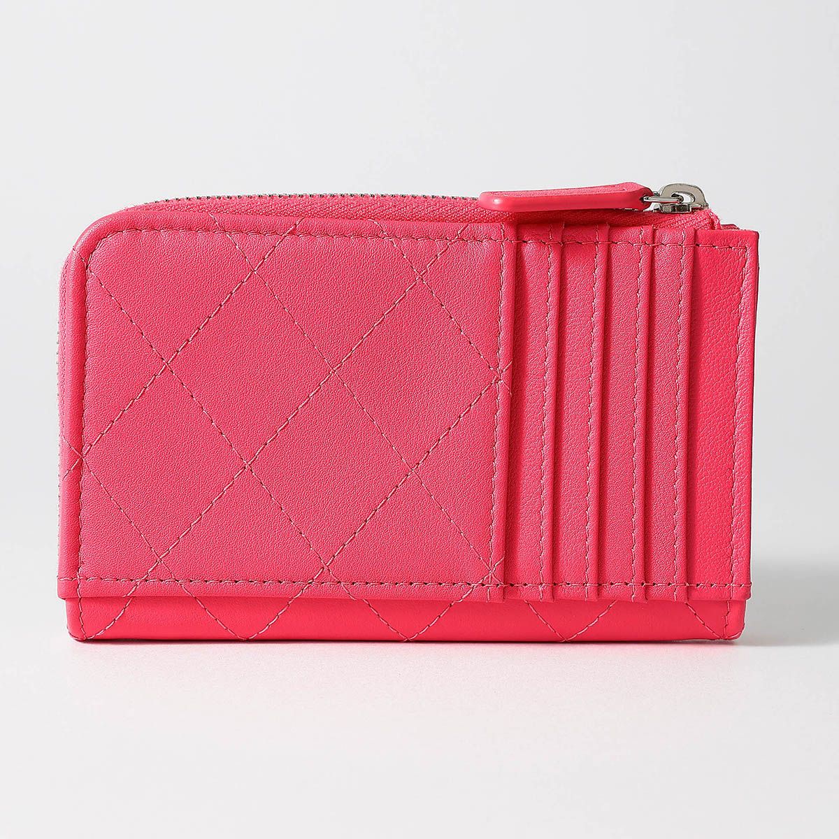 新品 シャネル CHANEL カードケース フラグメントケース ネオンピンク  