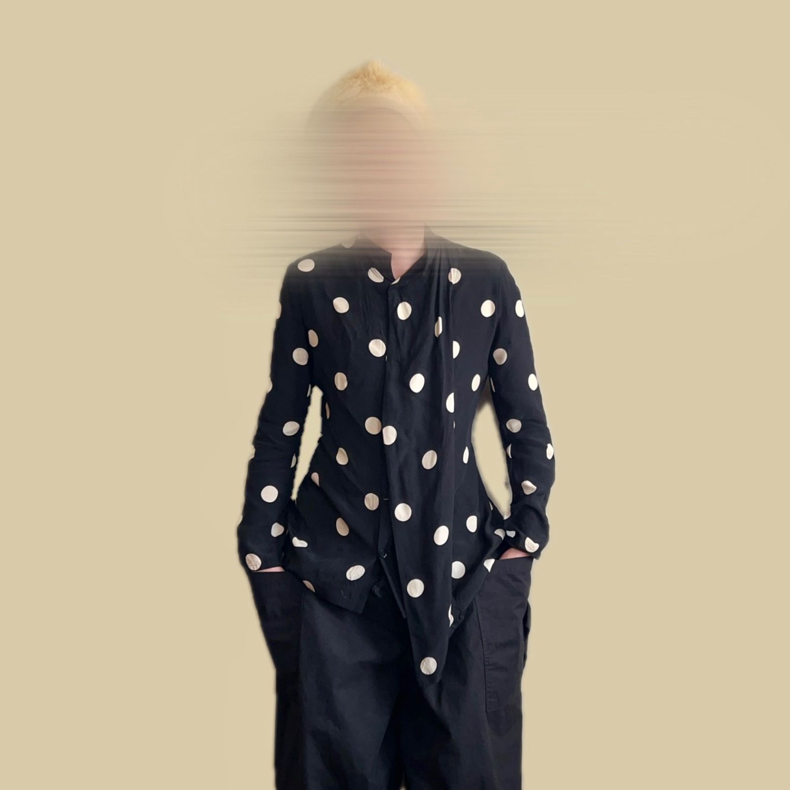 【モード】ヨウジヤマモト プリュスノアール 左右非対称デザイン キュプラ シャツ WILDSIDE YOHJI YAMAMOTO Original Collection | Yohji Yamamoto