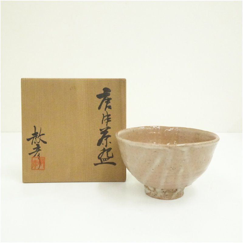 美術品・アンティーク・コレクション 小木曽教彦造 唐津茶碗（共箱