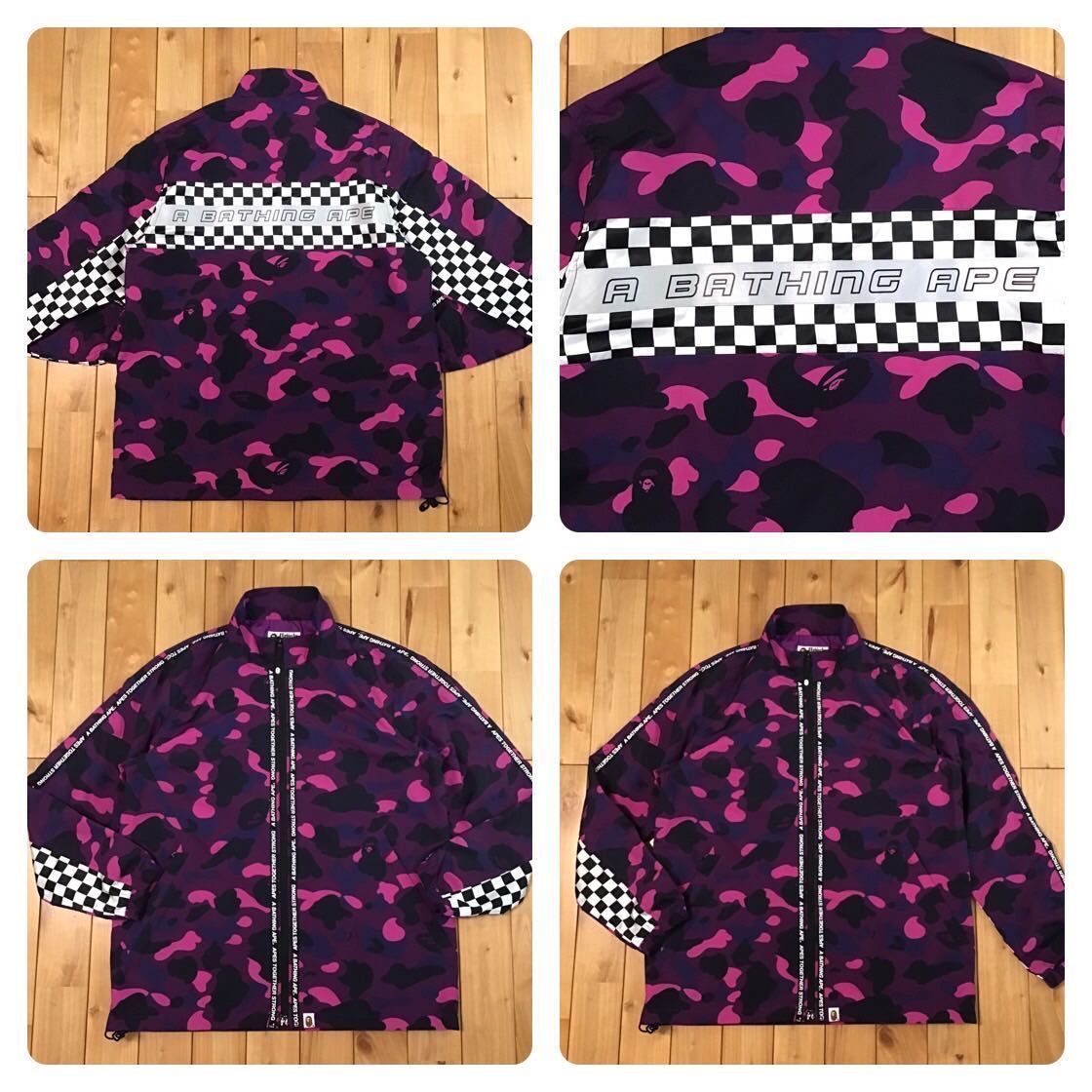 Purple camo ナイロン ジャケット Mサイズ a bathing ape BAPE zip