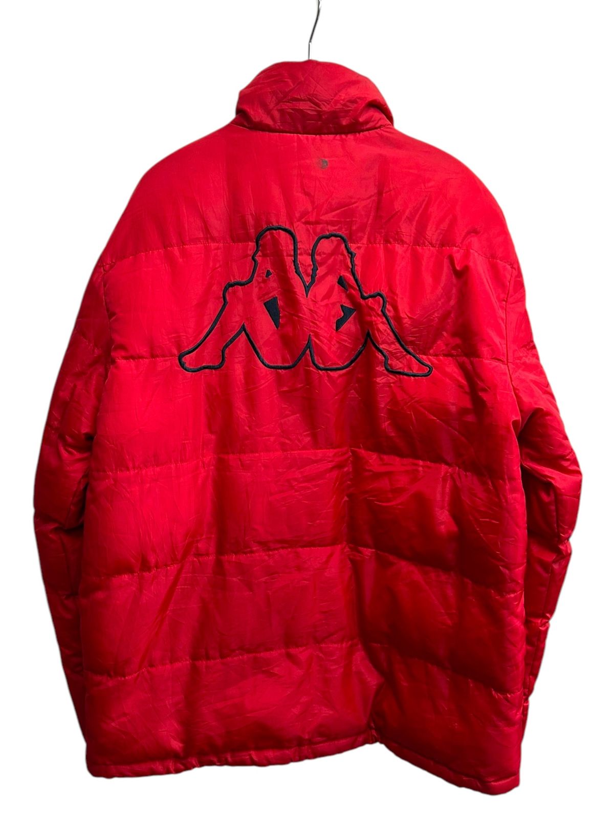 Kappa メンズ　ダウンジャケット レッド kappa (カッパ) ダウンジャケット 90s ジップアップ フルジップ L