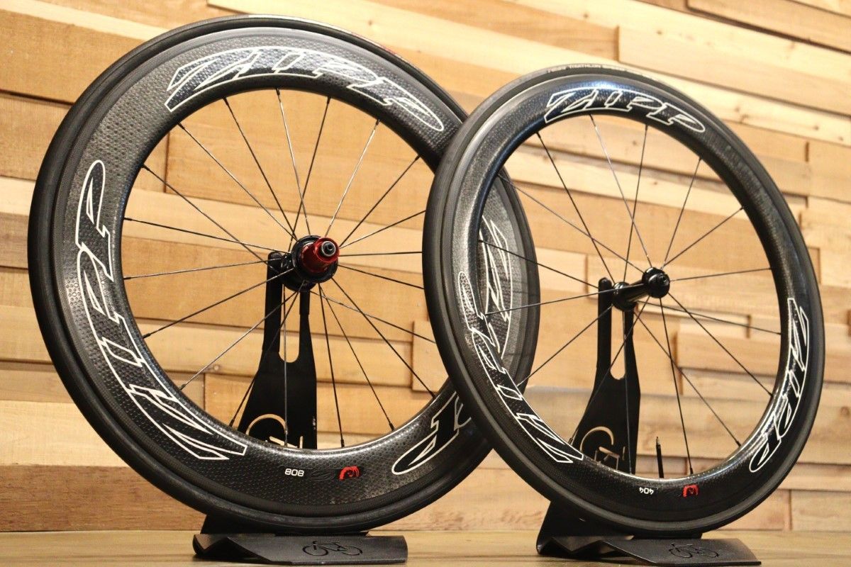 Zipp 404 (前) 808 (後) Firecrest チューブレス 空力と操縦性の両立 ジップ ZIPP 前404 後808 ファイアクレスト