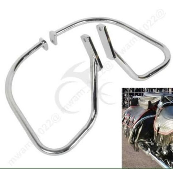 サドルバッグガード クローム ソフテイル ヘリテイジ スプリンガー ハーレー Softail FLSTS 1997-1999 チョッパー クラブスタイル