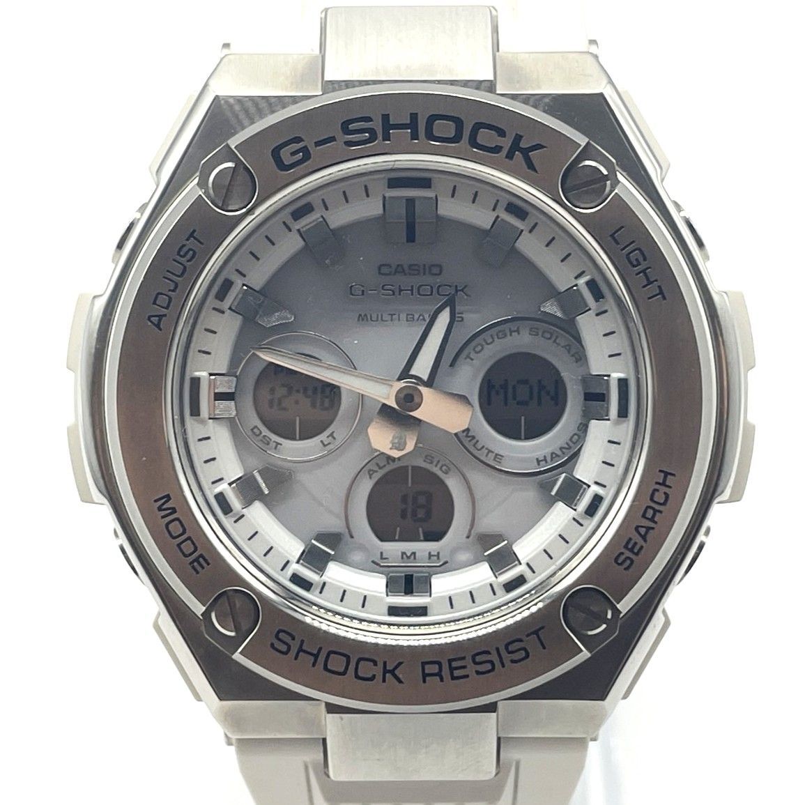 CASIO カシオ G-SHOCK GST-W310 ソーラー 電波 マルチバンド6 メンズ 腕時計 デジアナ 稼働品 ホワイト 白 005773