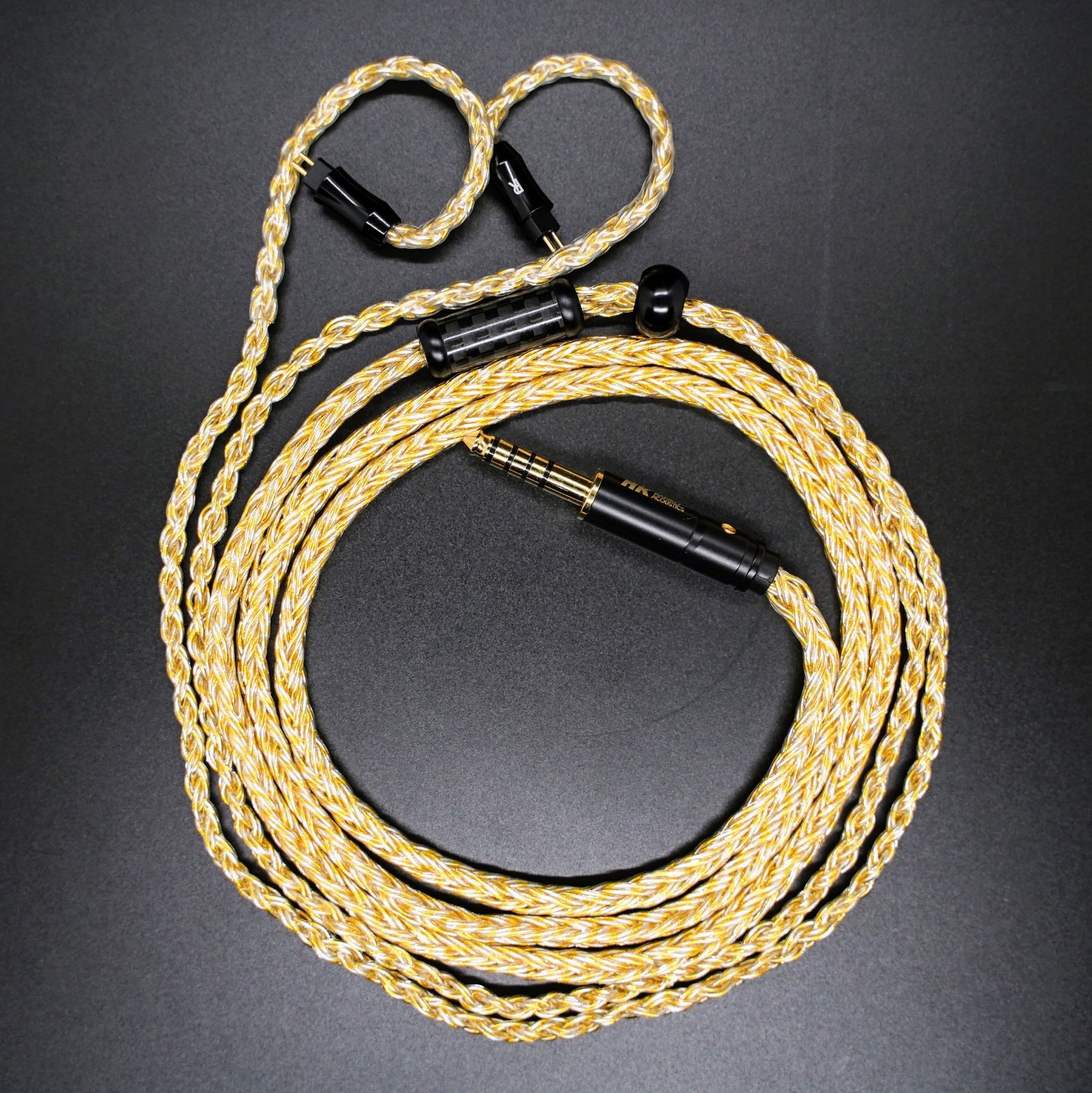 【最高仕様】16芯 超希少 銀線＆金線撚り合わせ 0.78 2ピン/4.4mm 最高仕様】16芯 超希少 銀線＆金線撚り合わせ 0.78 2ピン/4.4mm