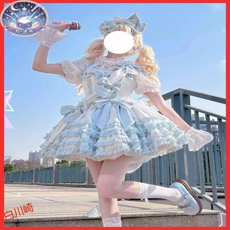 2025 レディースウェア ドレス コスプレ 日常系 lolita オリジナル ロリータ ワンピース セット 学園祭 ステージ 撮影会 自撮り イベント