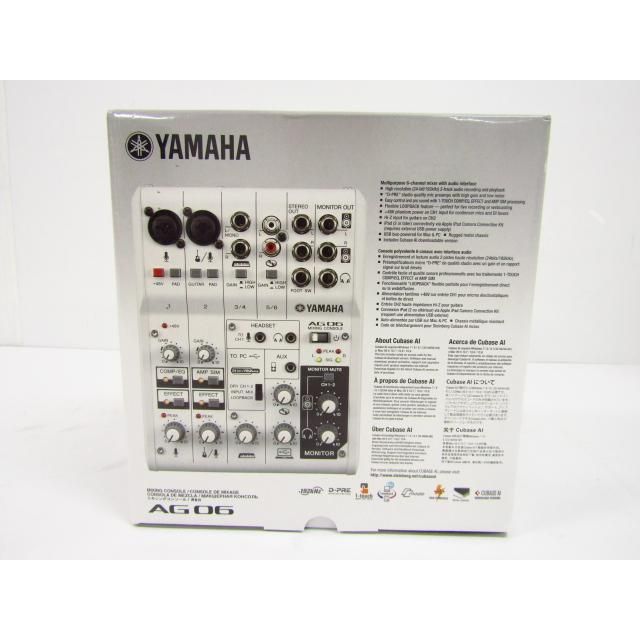 YAMAHA AG-06 ミキシングコンソール 本体 ヤマハ | AG06 - ウェブキャスティングミキサー - 概要