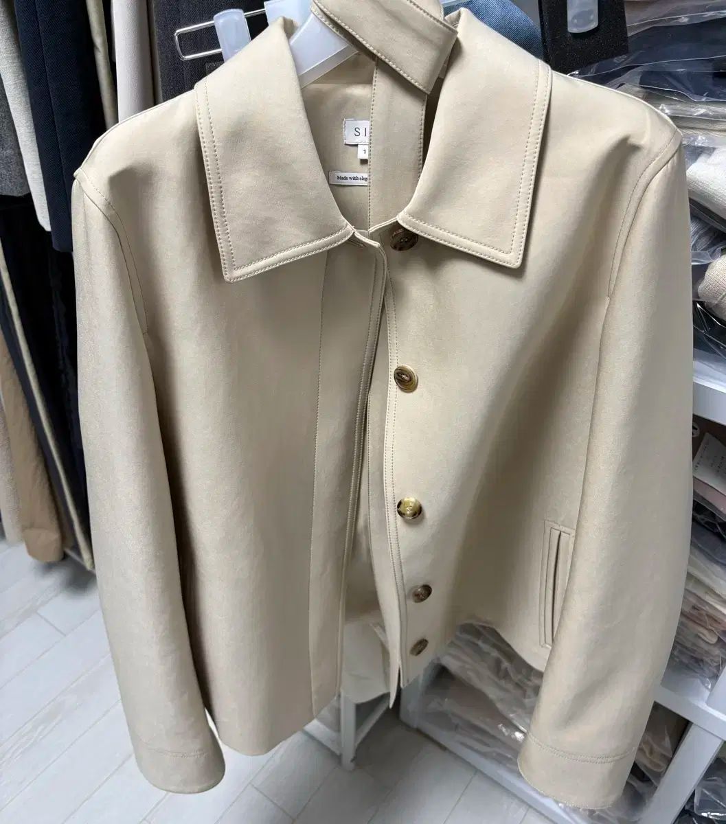 SIE シエ sie リンダ ベルト付き ジャケット ベージュ S