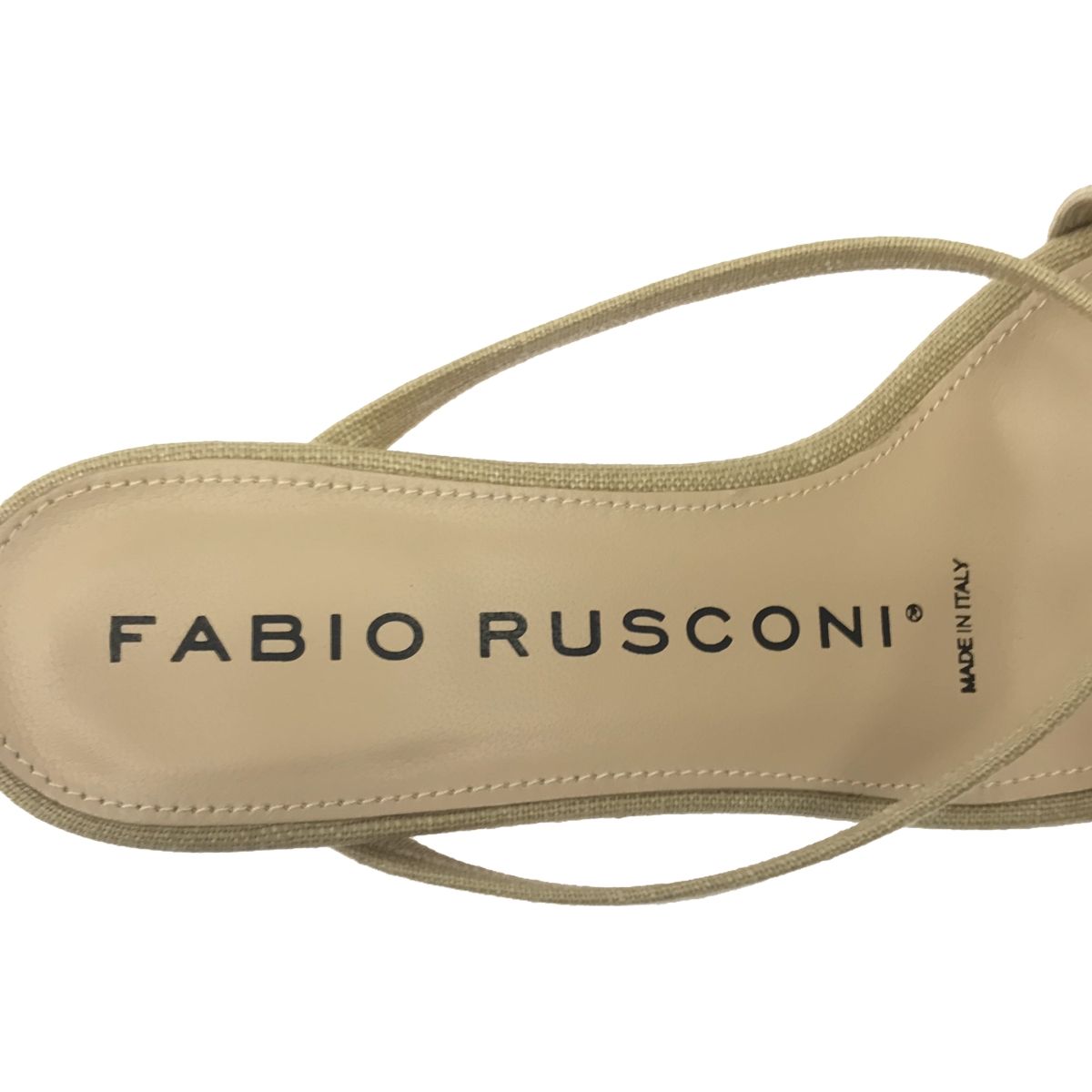 FABIO RUSCONI ファビオ ルスコーニ チャンキーヒールクロスストラップ 