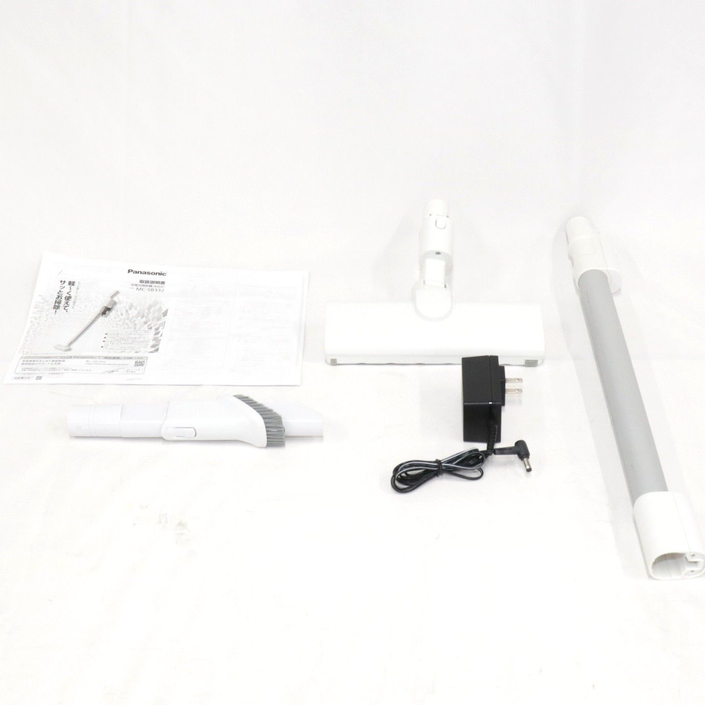 パナソニック スティック掃除機 パワーコードレス MC-SB33J mc-sb33j-w 可 C