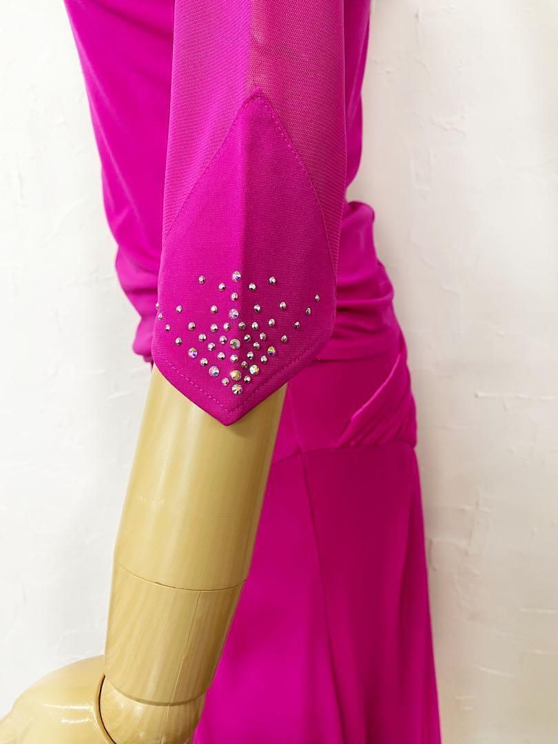 パーティー】新品ラインストーン 安い チェリーピンク セットアップ