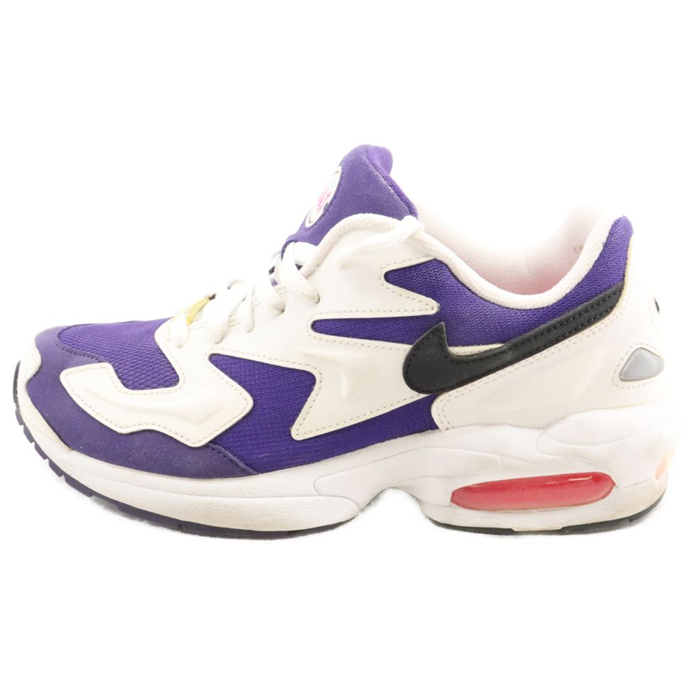 NIKE (ナイキ) AIR MAX2 LIGHT エアマックス2 ライト ローカットスニーカー シューズ ホワイト/パープル AO1741-103 US8/26cm