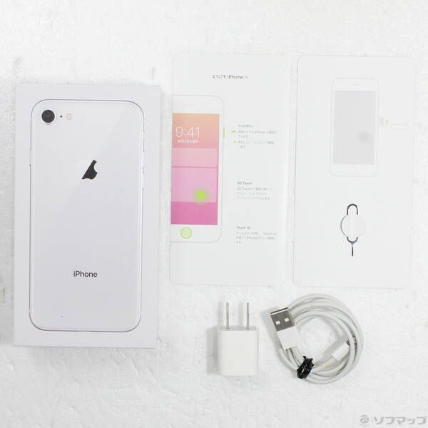 品〕 iPhone8 販売済み 64GB シルバー MQ792J／A SIMフリー【258