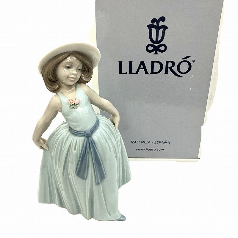 LLADRO リヤドロ 6275 可愛いロシータ 少女 陶器 置物 インテリア
