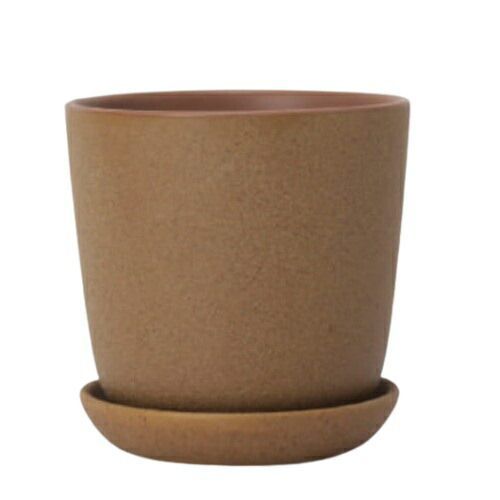 花 観葉植物用ポット アレナ ラウンド 13 C Ceramic POT 6個入り 40204 底穴あり 受皿付き 代引き不可 小型ポット FARM p51