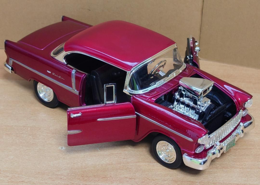 1/18シボレー ベルエア チューニング 1955 Mレッド Chevrolet 1/18シボレー ベルエア チューニング 1955 Mレッド Chevrolet