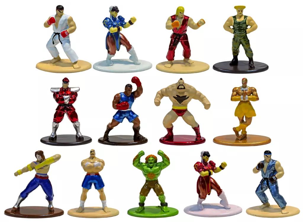 ストリートファイター　ナノメタルフィグ　フィギュア　フルコンプリート ストリートファイター ナノメタルフィグ フィギュア フル