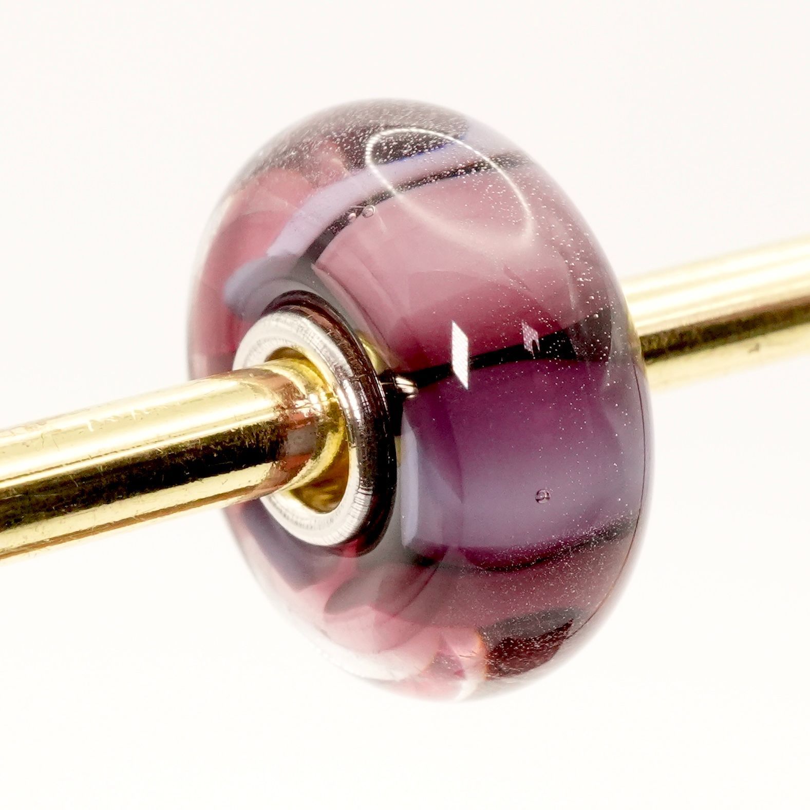 トロールビーズ　パープルセット トロールビーズ パープルストライプ 廃盤品 trollbeads/25-836