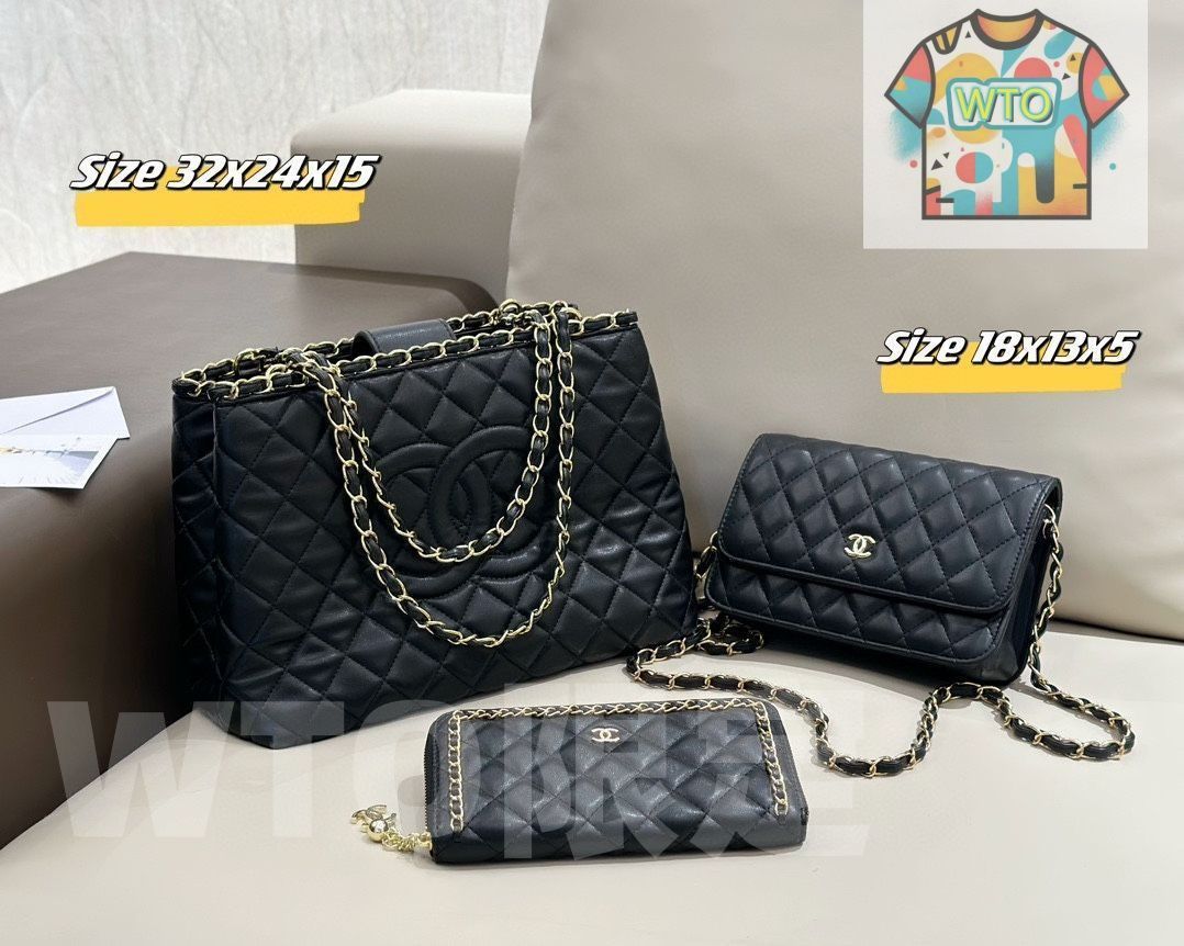 美品☆CHANEL シャネル ショルダーバッグ 財布 3点セットバッグ