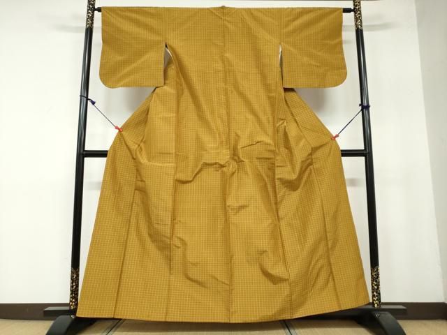 平和屋着物●黄八丈　間道　正絹　逸品　DAAY5167ud 平和屋着物○黄八丈 間道 正絹 逸品 DAAY5167ud - メルカリ