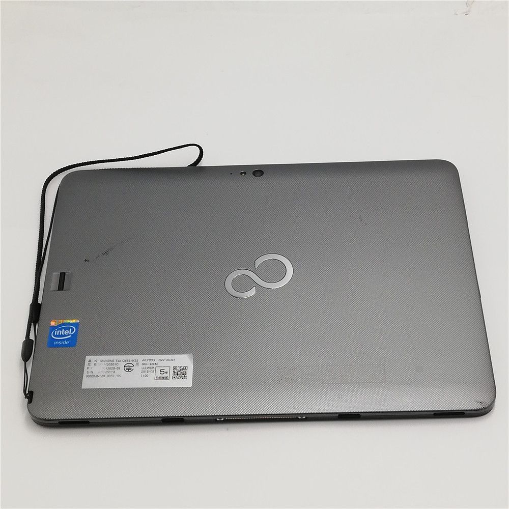 富士通　タブレットPC　Arrows Tab Q555/K32　FARQ02018　キーボード、カバー付　中古 : 日本製 10.1型ワイド タブレット 富士通 ARROWS Tab