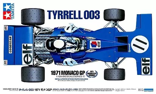 模型・プラモデル 【新品】プラモデル 1/12 タイレル003 1971 モナコGP 「ビッグスケールシリーズ No54」 [12054]