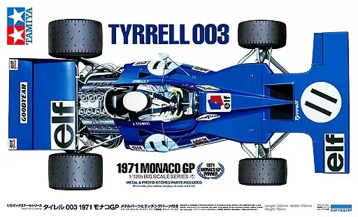 模型・プラモデル 【新品】プラモデル 1/12 タイレル003 1971 モナコGP 「ビッグスケールシリーズ No54」 [12054]