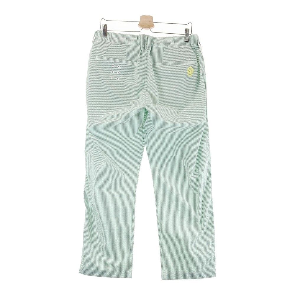 サイズ 6 RUSSELUNO ラッセルノ ロングパンツ シアサッカー ルチャ ストライプ柄 グリーン系 240101449739 ゴルフウェア メンズ ストスト