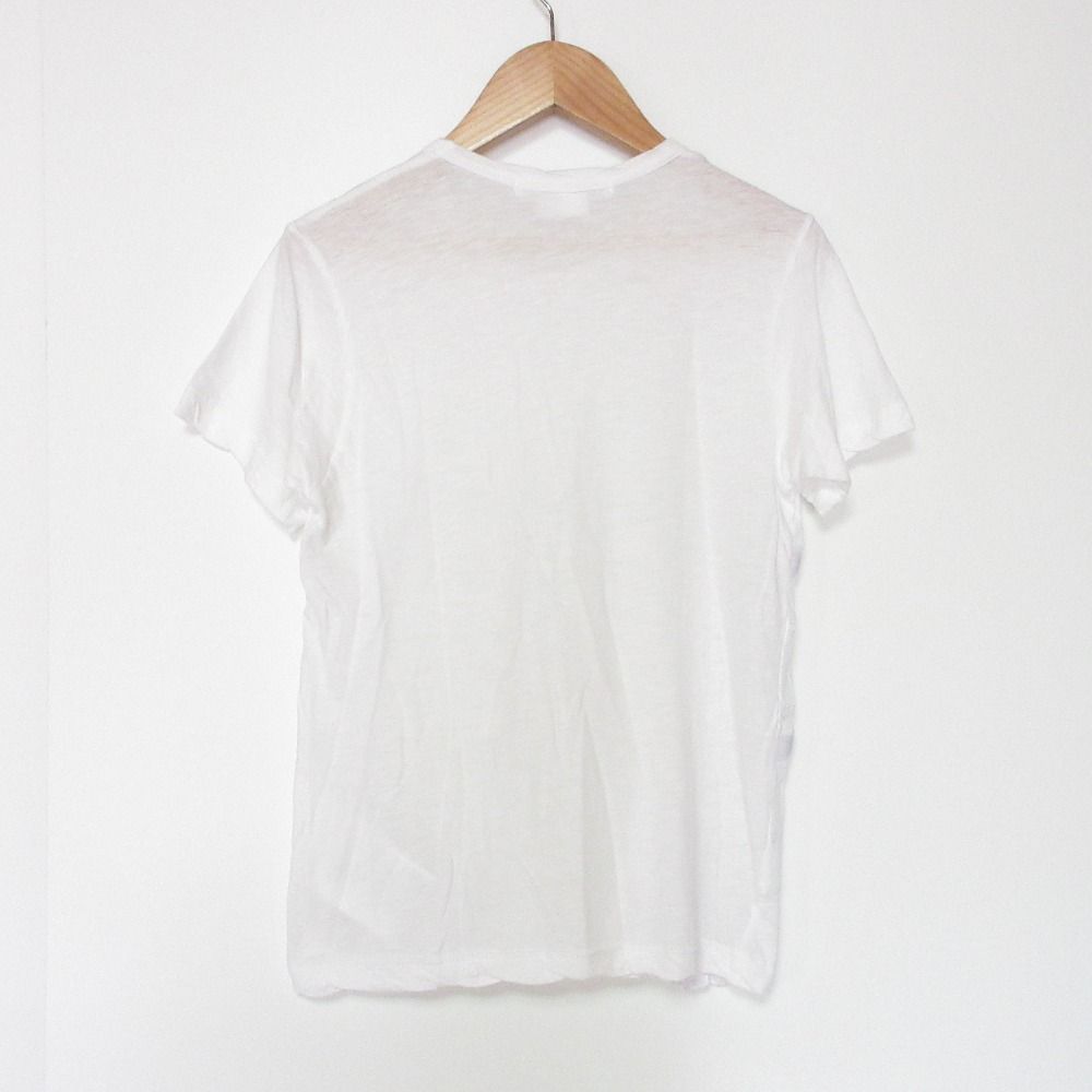 COMME des GARCONS COMME des GARCONS - 良品 COMME des GARCONS コムコム コムデギャルソン テープ装飾 クルーネック 半袖 Tシャツ カットソー AD2015 XS ホワイト レディース 古着 中古 USED 良品 COMME des GARCONS コムコム コムデギャルソン テープ装飾