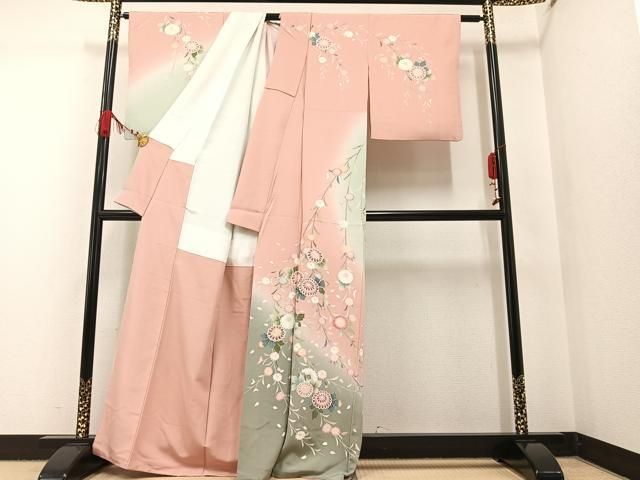 平和屋着物●訪問着　薔薇　バラ　正絹　逸品　AABH2066ph 平和屋着物○訪問着 薔薇 バラ 正絹 逸品 AABH2066ph - メルカリ