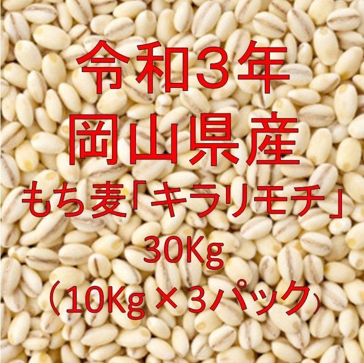 手数料安い キラリもち麦 20kg 5kg×4袋 令和3年 岡山県産 国産100％ もち麦 summerolympic.in