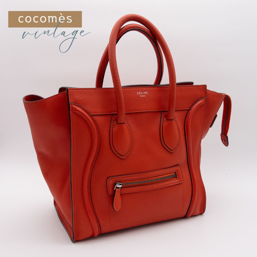 美品】CELINE (セリーヌ) ラゲージ ミニショッパー ハンドバッグ