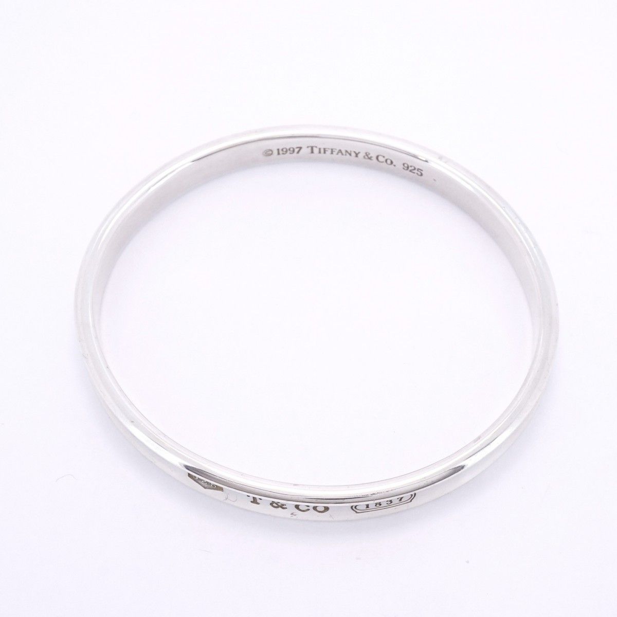 5jfb0346】ティファニー バングル ナロー シルバー925【中古