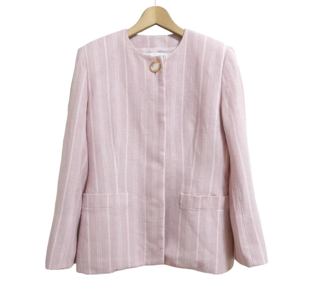 Christian Dior ノーカラースーツ ピンク サイズ11 セットアップ Dior