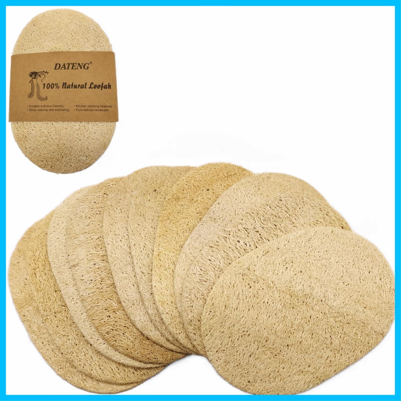 台所用スポンジ キッチンスポンジ 食器洗い 楕円形 天然へちま ヘチマスポンジ ヘチマたわし DATENG