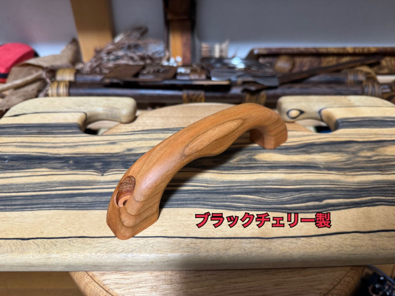 ✴︎ポニー✴︎木製アシストグリップ&シフトノブ ✴︎chobi (チョビ様専用)木製アシストグリップ&シフトノブ