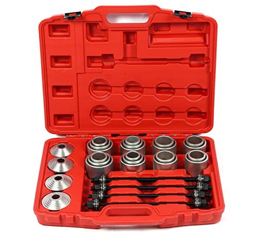 プルスリーブキット 28点セット 油圧プレス SST工具 スリーブ アタッチメント ブッシュ ハブベアリング Partools