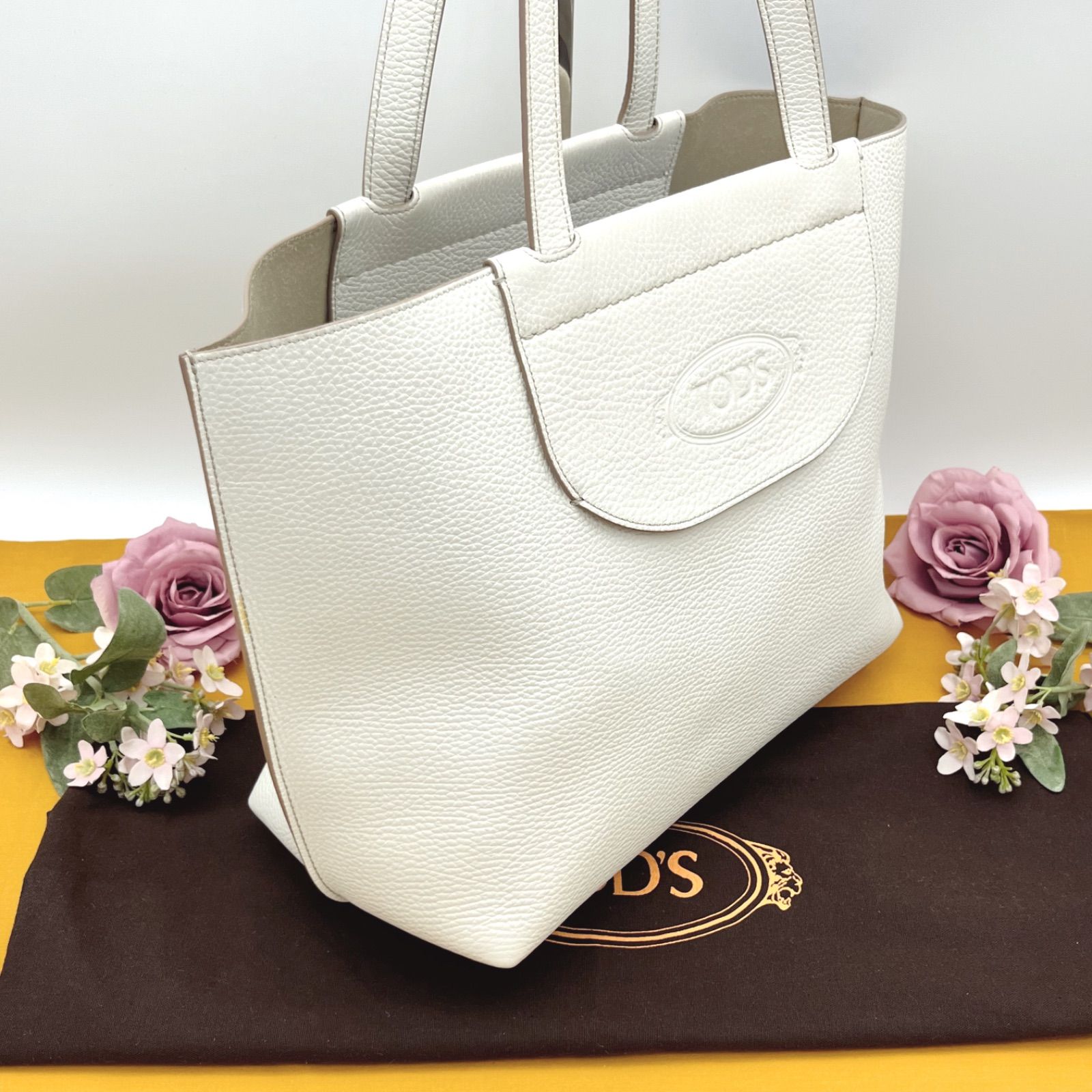 極美品 トッズ Dスタイリング ハンドバッグ パイソン 極美品 Tod's