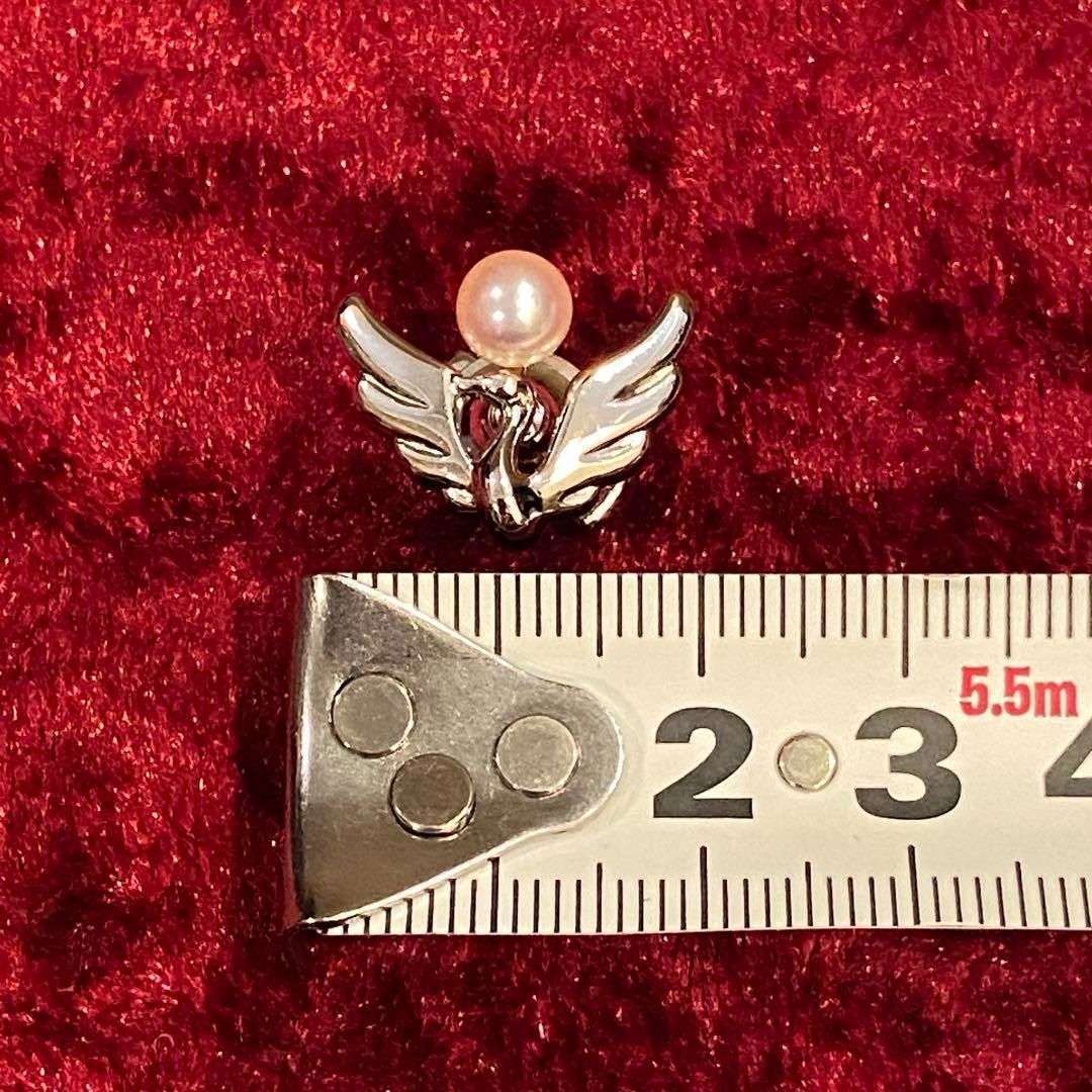 極美品 SILVER シルバー TASAKI タサキ 田崎真珠 スワン ピンブローチ 