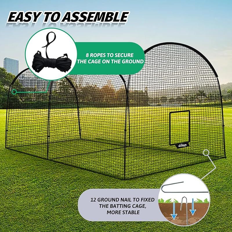 Kapler バッティングゲージ 野球バッティングゲージ 6.7x3.5x3m