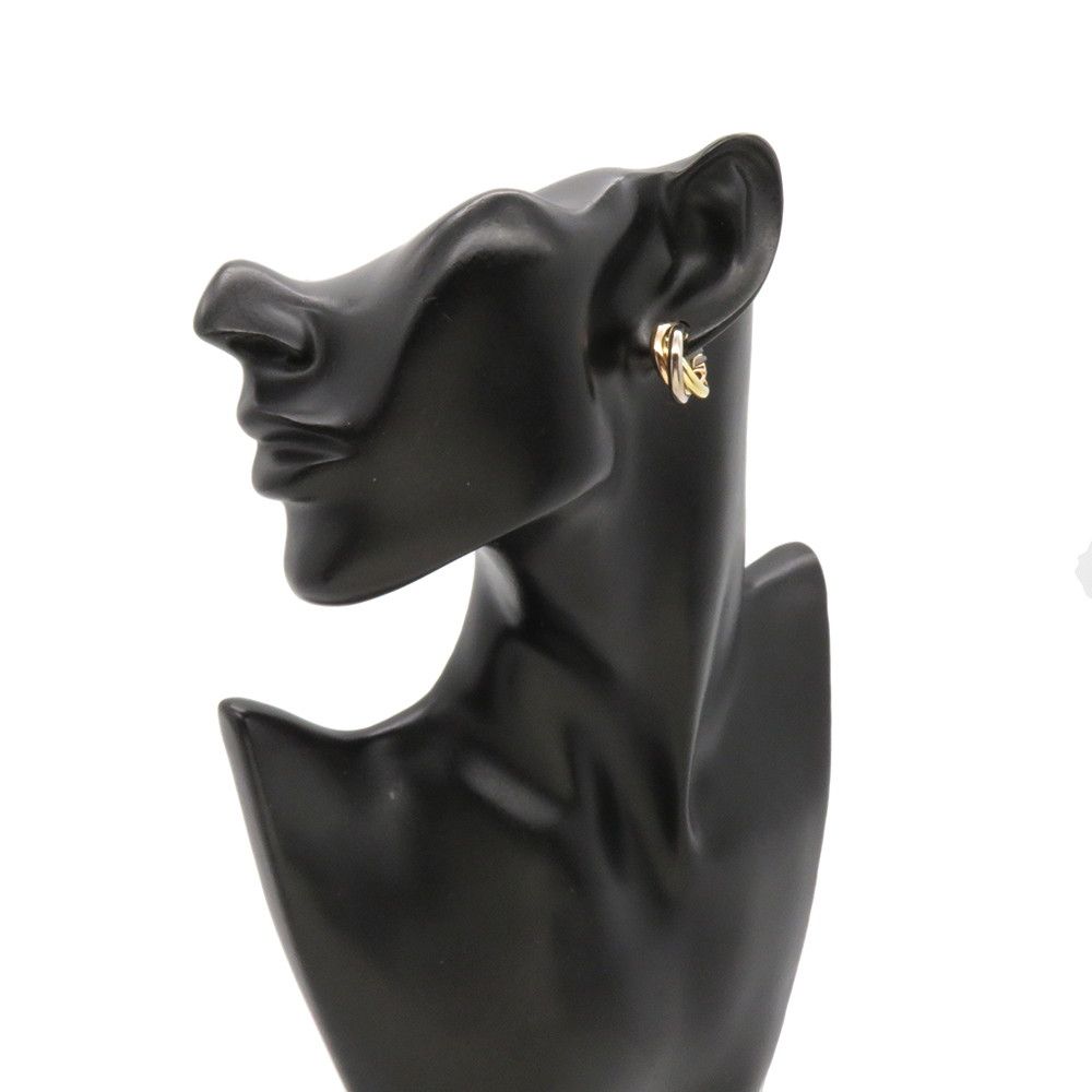 カルティエ イヤリング トリニティ クラシックモデル K18PG/K18YG  