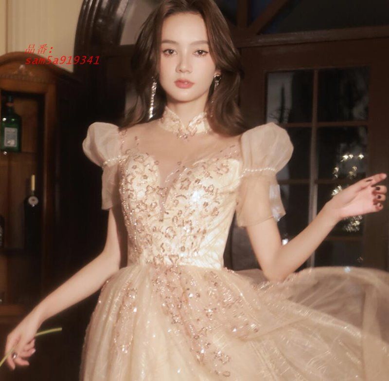 ロングドレス 演奏会用 パーティードレス 結婚式 ドレス ステージドレス マキシ丈 コー合唱衣装 発表会 大人 20代30代40代 ピアノ 成人式 am5a919341