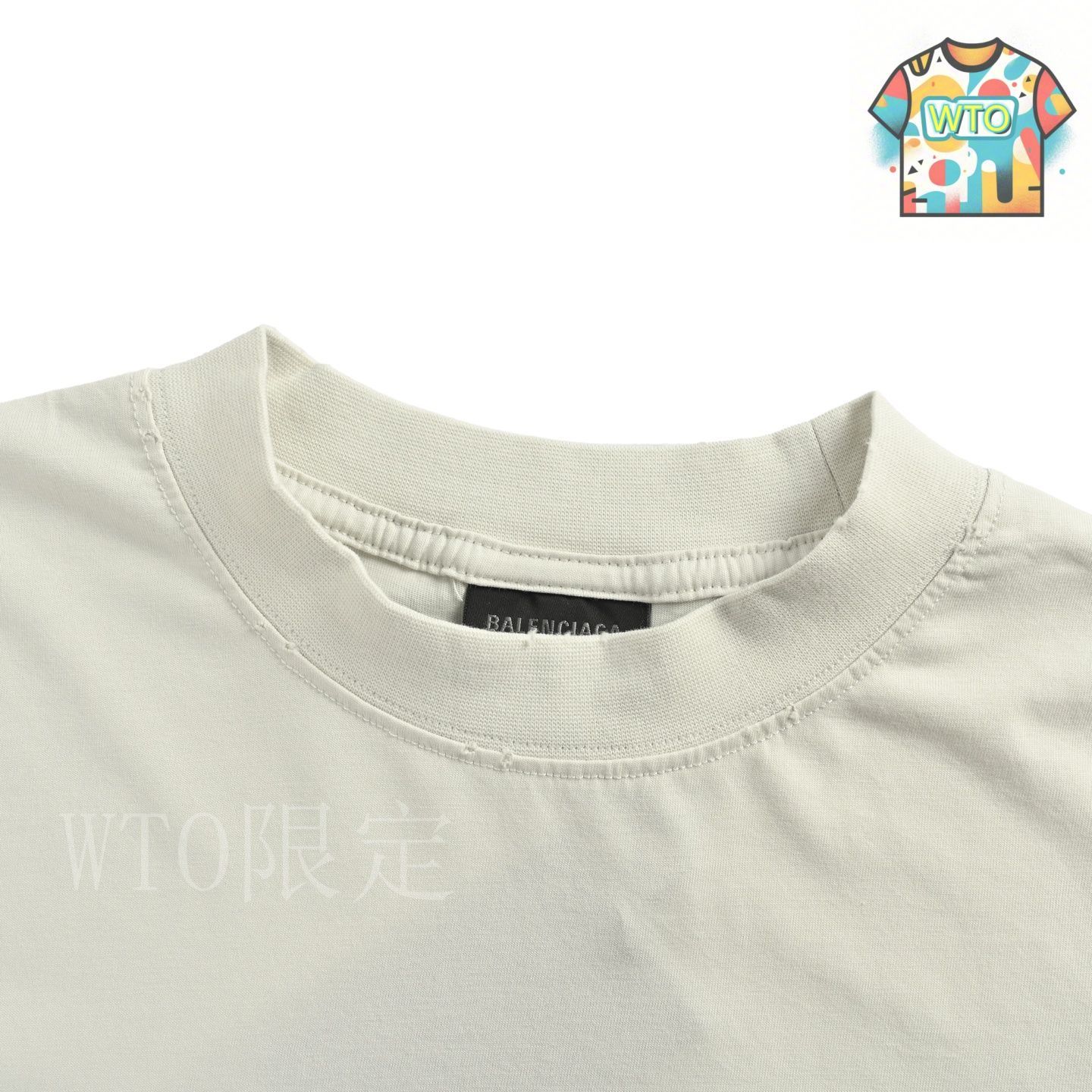 25SS BALENCIAGA ホワイト コットン フロントプリント Ｔシャツ 今日特価】Balenciaga バレンシアガ 25SS ロゴプリント T シャツ