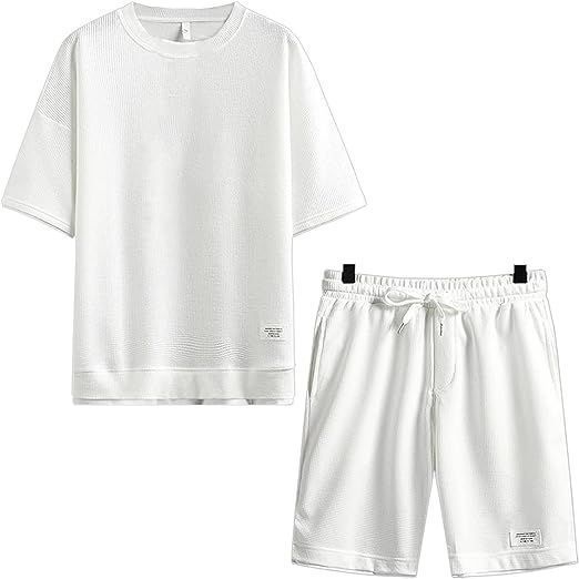 【レイヤード】ジョーゼットジャージーセットＴシャツ 上下セット Tシャツ メンズ レイヤード風 スポーツウェア 快適